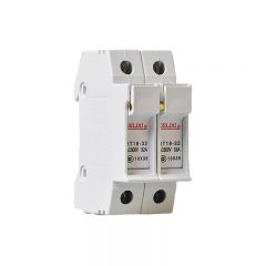 德力西电气（DELIXI ELECTRIC）圆筒形帽熔断器 底座 RT18-32 2P 座