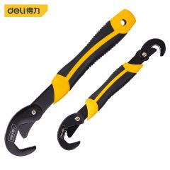 得力（deli） 三面齿多功能扳手2件套 9-22mm 23-32mm（三面齿） DL932-2A