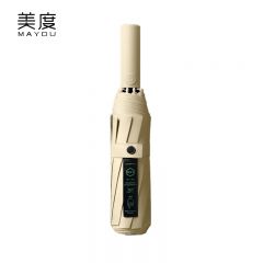 美度（MAYDU） M3315黑胶全自动10骨太阳伞防晒防紫外遮阳伞女晴雨两用雨伞嫩桃黄
