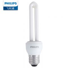 飞利浦（PHILIPS）2U节能灯 U型螺口灯 E27灯泡 标准型客厅高亮节能光源家用 5W 黄光2700K 8112