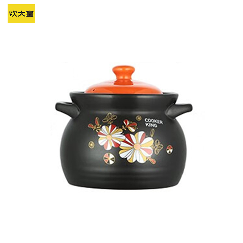 炊大皇（COOKER KING） 砂锅煲汤炖汤 大容量 耐高温陶瓷煲明火专用 3.5升 TCXW3501