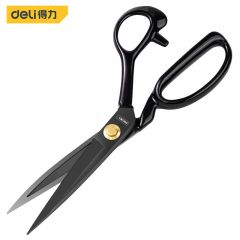 得力（deli） 10英寸服装剪裁缝剪裁布剪工业剪锰钢缝纫剪刀 DL358110