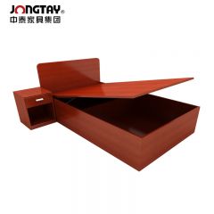 中泰（jongtay） J-JBDZ14实木床现代简约双人床 1500*2000*550mm