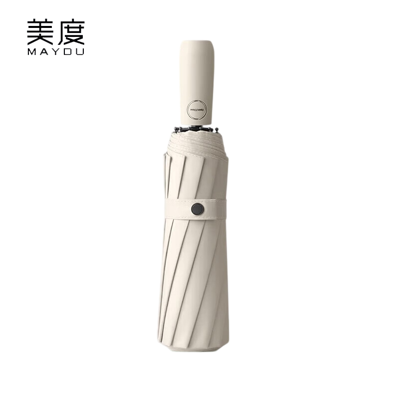 美度（MAYDU） M3326全自动雨伞三折伞12骨55cm*8K/106cm梧桐米