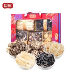 富昌 菌品天下礼盒686g 山珍菌菇干货礼盒