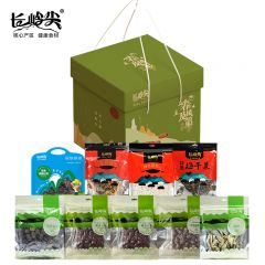 长岭尖 春风及第春节干货大礼包2558克（盒） 菌菇红枣桂圆笋梅干菜云耳山珍组合礼盒