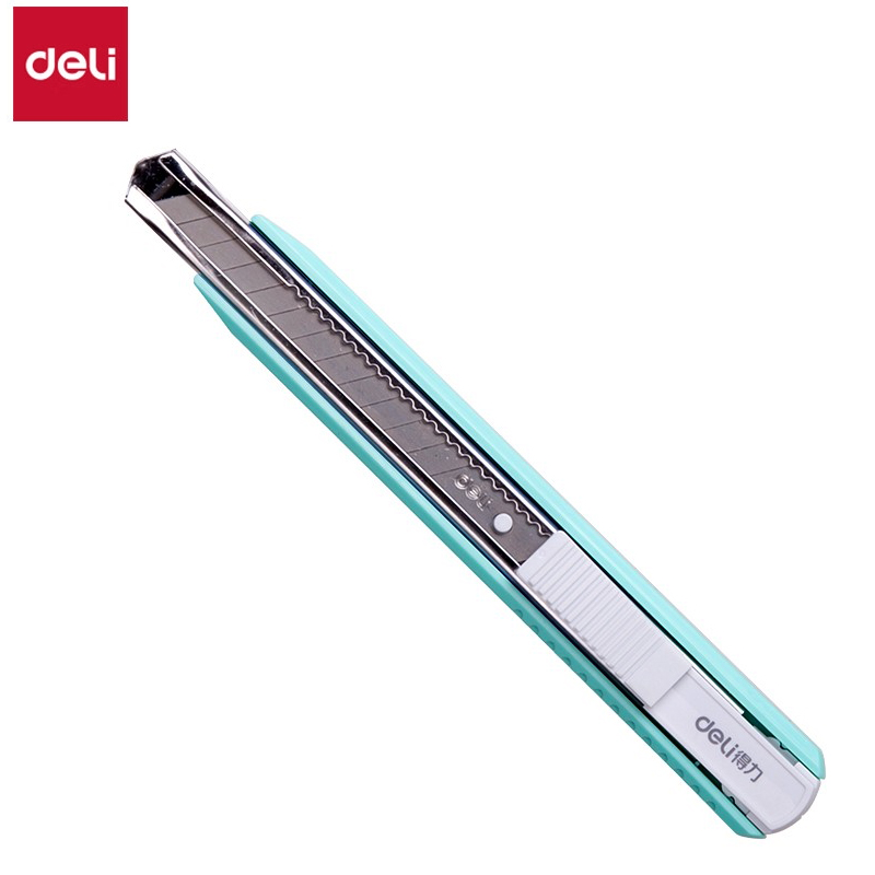 得力（deli） 2086美工刀铝合金护套美工刀145*18.3*12.7mm（浅绿）