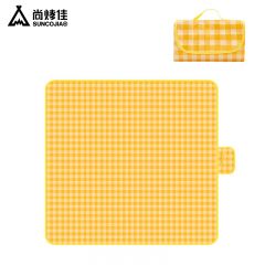 尚烤佳（Suncojia） SKJ-533野餐垫无纺布防潮垫黄白格沙滩垫子帐篷隔潮爬行垫2*2米