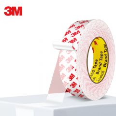3M 55236双面胶超强力超薄透明不留痕高粘度固定车用无痕双面胶带汽车强力超粘耐高温双面胶宽50米长 宽18mm*50米长【1卷】