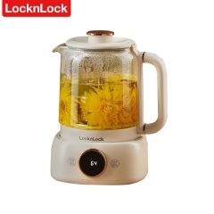 乐扣乐扣（LOCK&LOCK） 养生壶 办公室煮茶器家用玻璃花茶壶烧水壶电热水壶电炖壶煮茶壶 升降式800ml养生壶EJK3235WHT