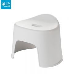 茶花（CHAHUA）儿童小凳子浴室洗衣凳家用换鞋凳 贝壳矮凳-白色 111003