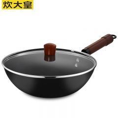 炊大皇（COOKER KING） 炒锅精铁锅 健康无涂层平底炒菜锅32cm 电磁炉通用 ZH32JIW