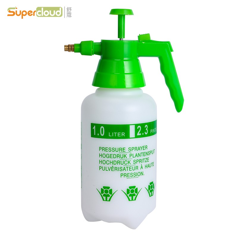 舒蔻 （Supercloud）气压式喷壶 浇花园林洒水消毒多用途喷水壶 S-061白色喷壶1.5L