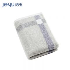 洁玉 竹棉混纺箴言毛巾灰色单条J2026F