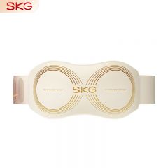 SKG 腰部按摩器智能隐形按摩腰带腰部按摩仪多功能揉捏无线热敷【升级4区按摩】K5 二代-珍珠白