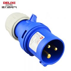 德力西电气 航空插头 工业插头 DEP2-0232 IP67 32A 3芯 250V DHADEP20232U