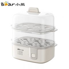 小熊（Bear） ZDQ-D12R3煮蛋器蒸蛋器双层家用多功能高温保护早餐蛋羹迷你电蒸锅