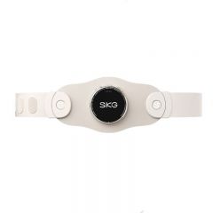 SKG 腰部按摩器腰部腰椎按摩仪智能护腰腹部加热敷揉捏无线便携实用 K3 2代米白色