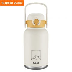 苏泊尔（SUPOR） KCV10AD20保温壶316不锈钢保温水壶家用户外1L大容量便携暖壶白