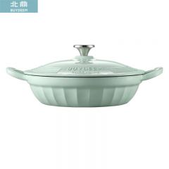 北鼎（Buydeem） 焖焗锅CP581浅杉绿汤锅家用免火焖烧煲汤电磁炉搪瓷