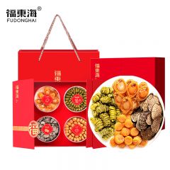 福东海 铁皮石斛鲍鱼元贝黑松露四拼礼盒320g 山珍海味干货煲汤材料 滋补品送长辈父母
