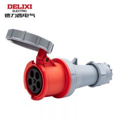 德力西电气 工业连接器 工业插座 DEP2-2352 IP67 63A 5芯 415V DHADEP22352R