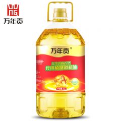 万年贡 花生芝麻香型食用植物调和油 非转基因 食用油5L