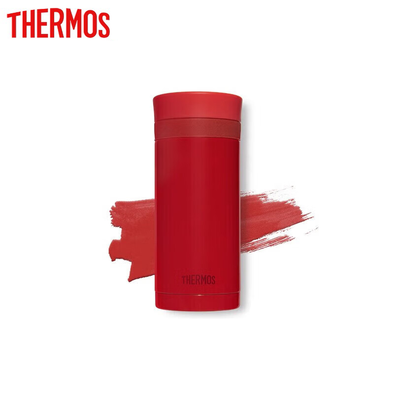 膳魔师（THERMOS） TCNC-200 D999口红杯200ml真空不锈钢保温杯女口袋杯水杯 正红色