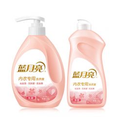 蓝月亮 柔润樱花内衣专用洗衣液泵装500g+柔润樱花内衣专用洗衣液翻盖装500g轻松去血渍除菌无刺激