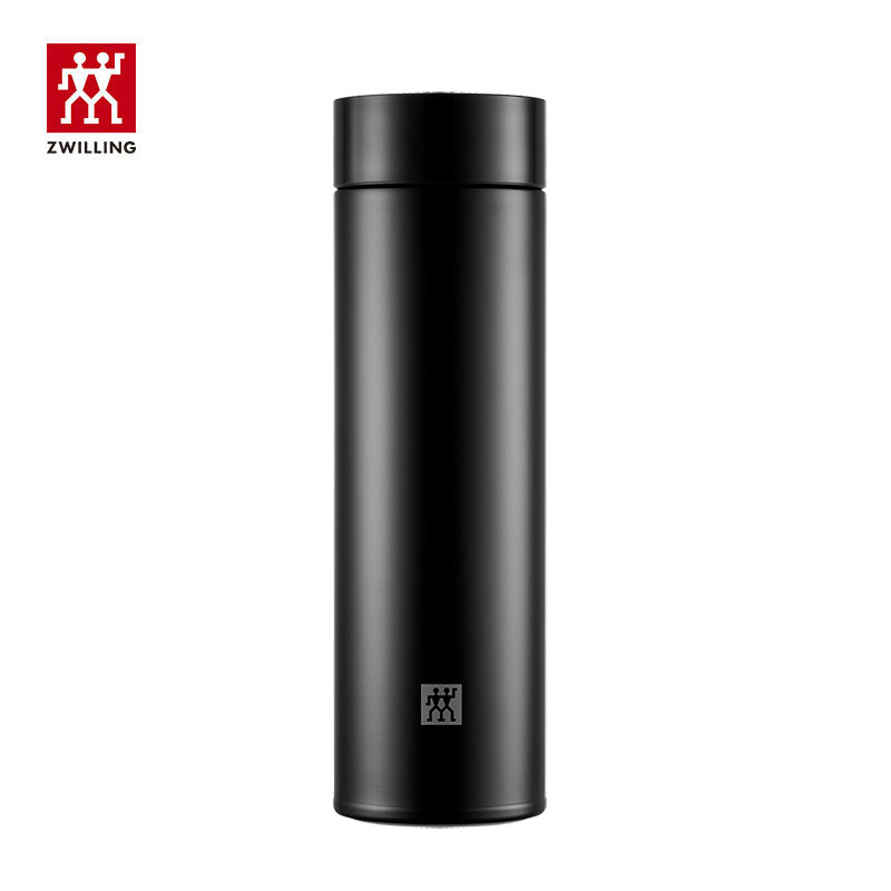 双立人（ZWILLING） Enjoy系列真空保温茶滤杯480ml（黑色）ZW-BP108