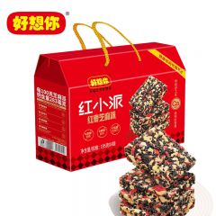好想你 红枣黑芝麻软糕 核桃软糕孕妇零食送长辈 红枣芝麻派 红小派礼盒装780g