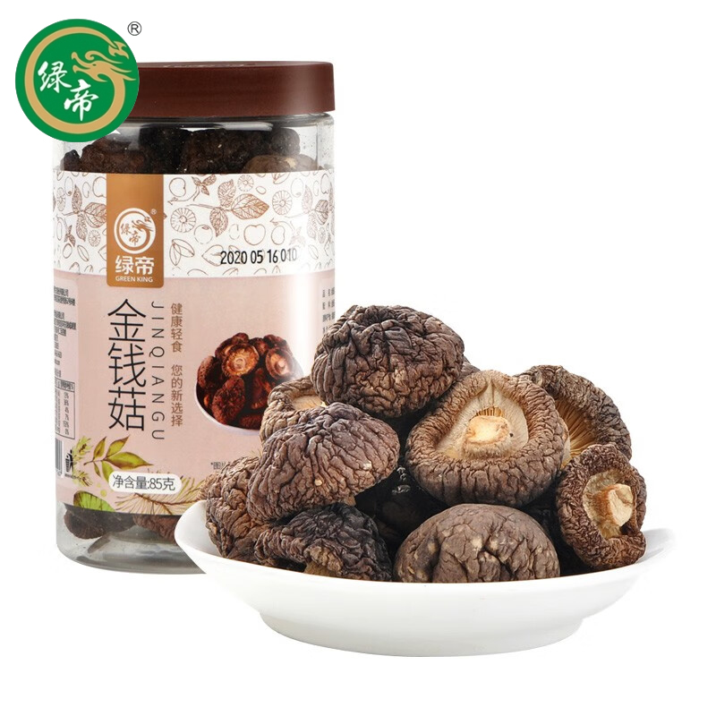 绿帝（GREEN KING)  金钱菇85g/罐 小香菇珍珠菇冬菇农家蘑菇小花菇肉厚炒菜煲汤