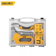 得力（deli） 手动射钉枪三用码钉枪U型塑盒套装 （带起钉器）DL238105 型