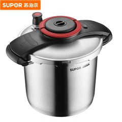 苏泊尔（SUPOR） YW223BA1高压锅压力锅304不锈钢加厚快煮单手开盖大容量电磁炉明火通用大红 22cm