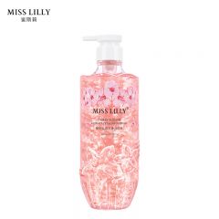 蜜斯莉（Miss Lilly）樱花焕亮花瓣沐浴露750ml（滋润保湿 清爽留香 男女通用）