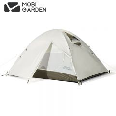 牧高笛（MOBIGARDEN） NXZQU61008户外露营徒步防风防雨冷山3户三人帐篷晨雾白A