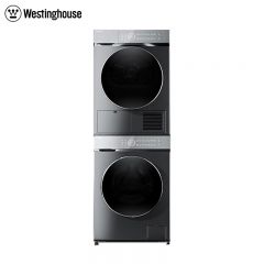 西屋（Westinghouse） 洗烘套装 10kg全自动滚筒洗衣机+10kg双变频热泵烘干机 紫外线除菌干衣机WW100GDAW+WH100GVIW灰色