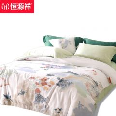 恒源祥 四件套HYX243TJ-DZ釉上园200*230cm