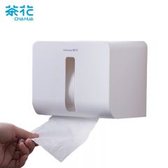 茶花（CHAHUA）卫生间纸巾盒 厕所抽纸盒大卷纸盒 厨房浴室卫生间置物架免打孔卷纸架255004 /个