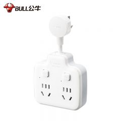 公牛（BULL） 柔性转换插头/品字形一转四插座/无线转换插座/电源转换器 适用于卧室厨房 4位分控 GN-97223