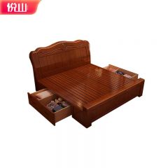 悦山 6683#双抽高箱款 胡桃色1.5米