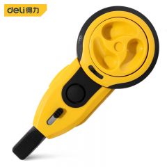 得力（deli） 便携式墨斗木工弹线器自动回线墨盒 15m DL23