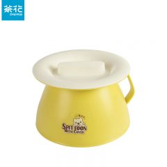 茶花（CHAHUA）   痰盂塑料尿盆儿童尿壶加厚坐便器婴儿便盆宝宝马桶产妇尿桶孕妇尿盆 黄色 带手柄 2006