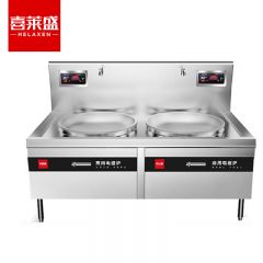 喜莱盛（XLS） 电磁炉灶商用电磁锅灶 酒店学校食堂大功率电炒炉电灶台15KW*2双头0.7米大炒炉工程款 XLS-DCL7SG