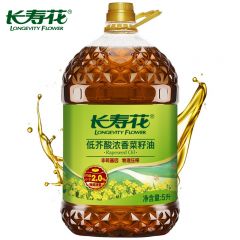 长寿花 低芥酸浓香菜籽油5L 食用油低芥酸浓香菜籽油非转基因物理压榨