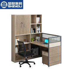 圣黎 职员桌屏风工位卡座电脑桌高柜员工桌 单人位（含柜椅）