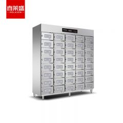 喜莱盛（XLS） 多格消毒柜商用热风循环304不锈钢 独立多室紫外线保洁柜消毒碗柜ZTD1050-50格