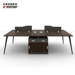 中泰（jongtay）   J-JFBH281办公桌职员桌办公室桌子简约现代屏风四人位工位办公桌2800W×1200D×750H
