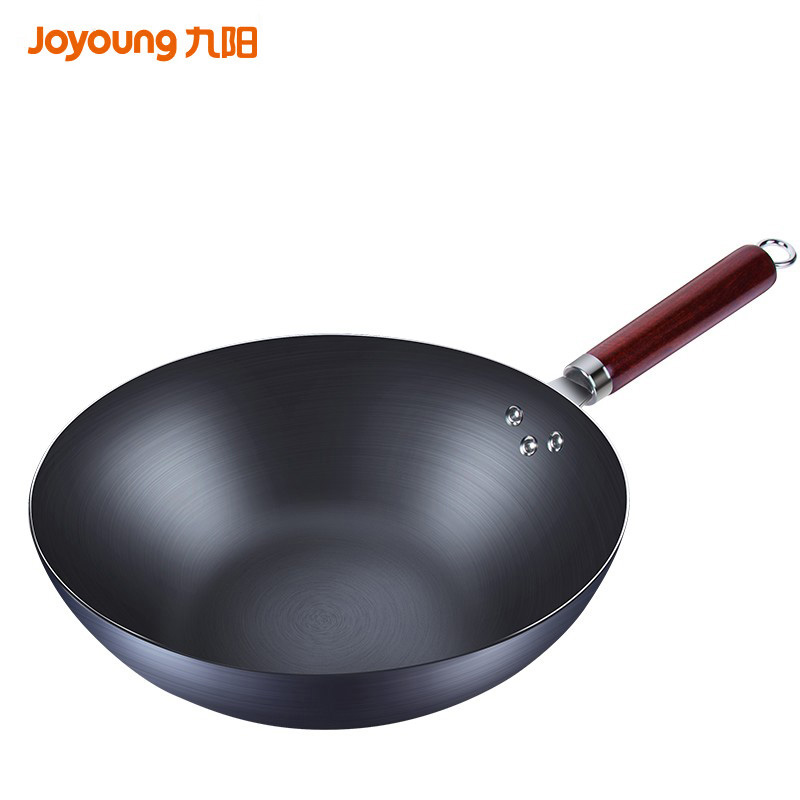 九阳（Joyoung） CTW3201-B铁锅 炒锅 家用炒菜锅 健康无涂层精铁锅不易生锈炒菜锅炉灶通用32cm