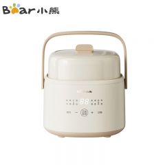 小熊（Bear） DDZ-J10P1电炖锅炖汤盅精巧容量燕窝电炖盅隔水炖锅宝宝辅食煮粥煲汤锅1L米黄色